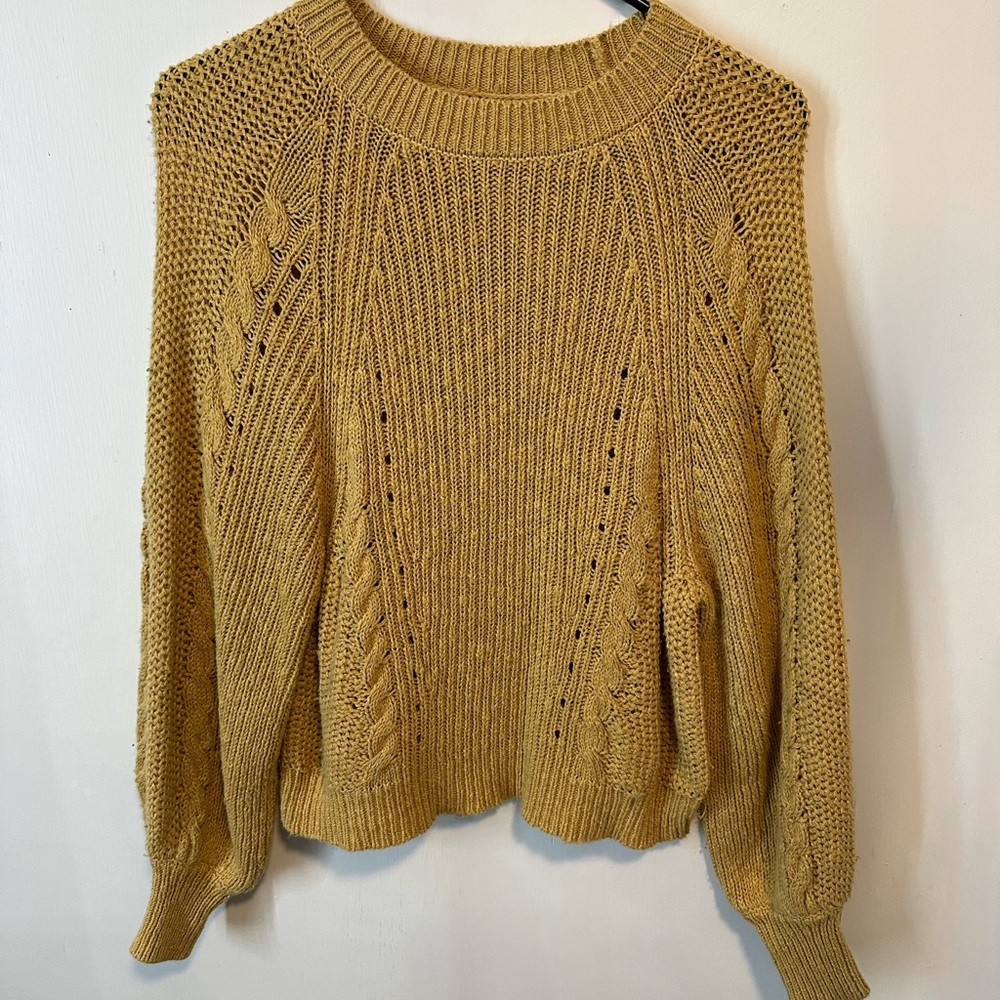 American Eagle Outfitters Women's Golden Knit Sweater